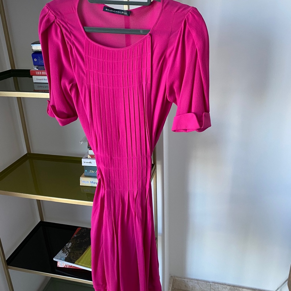 Balenciaga Silk Fuschia